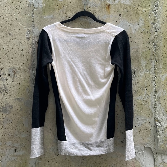 Club Monaco Agnes Merino Wool Colour Block Sweater, XS - Picture 5 of 11